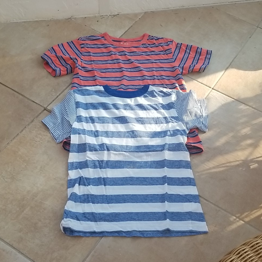 Childrens place striped tees, large set of 2 Shirts